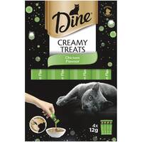 Dine Creamy Treats Chicken Flavour Cat Treat (4 x 12 grams per pack)