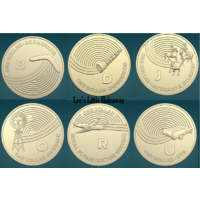 The Great Aussie Coin Hunt 2019 $1 UNC (includes 6 letters from Week 2) B D J O R U