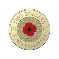 2018 $2 Remembrance Red Poppy