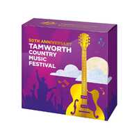 Tamworth Country Music Festival 50th Anniversary 2022 50c Selectively Gold-Plated Silver Proof Coin