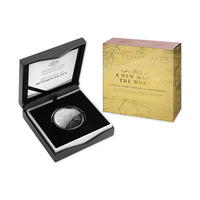 2019 $5 1oz Fine Silver Domed Proof Coin Captain Cook