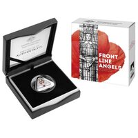 2017 Front Line Angels $5 Coloured Fine Silver Proof Triangular Coin