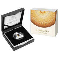 2016 $5 Coloured Fine Silver Proof Triangular Coin - Remember The Fallen Royal Australian Mint