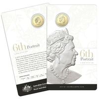 2019 $1 6th Portrait A new Effigy Era Her Majesty Queen Elizabeth II UNC carded coin - Royal Australian Mint