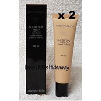 nc Nutrimetics Sheer Tint Makeup SPF15 30ml - Dark x 2