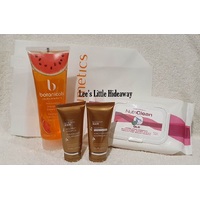 Nutrimetics Care Pack (Shower gel, wipes, shampoo, conditioner & enviro bag)
