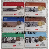 2016 Anzac to Afghanistan Kokoda Long Tan Peace Dogs at War Bomber Command Korean War *private listing for TC*