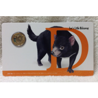 2016 Alphabet Collection Letter D $1 Coloured Frosted Coin RAM