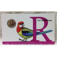 2016 Alphabet Collection Letter R $1 Coloured Frosted Coin RAM