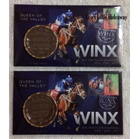 2017 WINX Medallion PMC, Cox Plate, Queen of the Valley. Limited Edition - Your choice of number 1246 OR 1247/2017