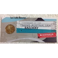 2017 $1 Centenary of the Trans-Australian Railway 'Australia' Map Counterstamp