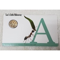 2015 Alphabet Collection Letter A $1 Coloured Frosted Coin RAM