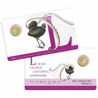 2016 Alphabet Collection Letter L $1 Coloured Frosted Coin RAM