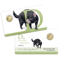 2015 Alphabet Collection Letter D $1 Coloured Frosted Coin RAM