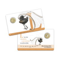 2015 Alphabet Collection Letter L $1 Coloured Frosted Coin RAM