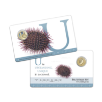 2015 Alphabet Collection Letter U $1 Coloured Frosted Coin RAM